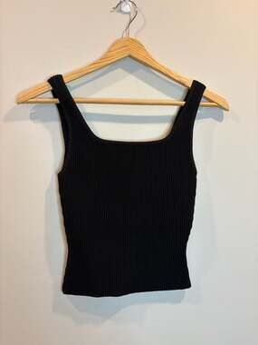 Babaton Sculpt Knit Squareneck Tank Top